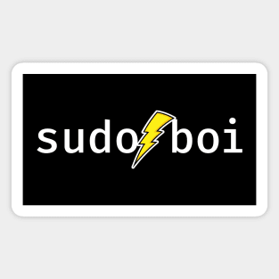 sudo boi. A funny design perfect for unix and linux users, sysadmins or anyone in IT support Magnet